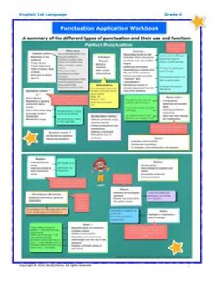 cover image of Grade 6 English: Punctuation Application Workbook